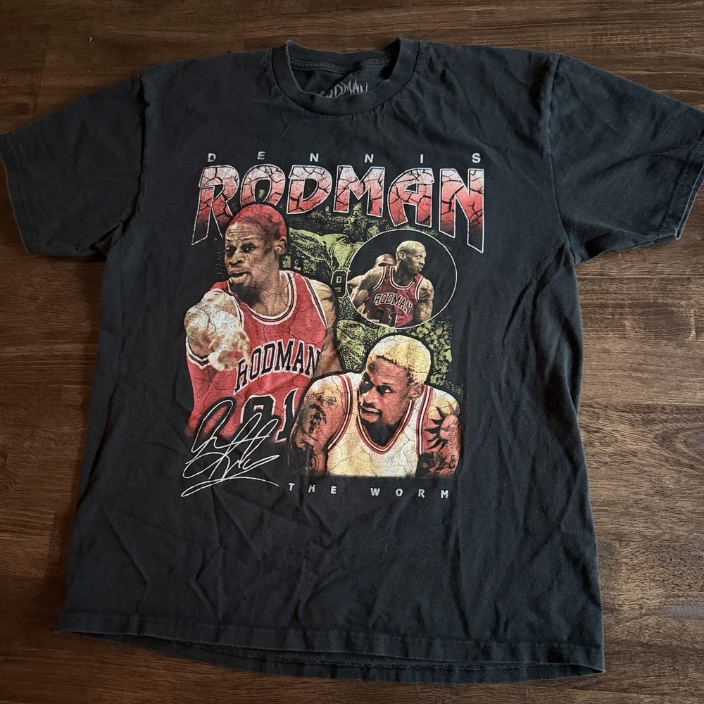 Dennis Rodman The Worm Rodman Apparel Men's Large Basketball